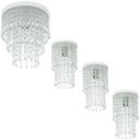 Ver imagem 1 de Kit 3 Lustre Plafon Spark + Lustre Plafon Manucrillic Branco
