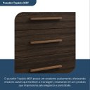 Ver imagem 5 de Cômoda para Quarto 8 Gavetas Elegance Marrom/Capuccino Wood
