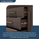 Ver imagem 4 de Cômoda para Quarto 8 Gavetas Elegance Marrom/Capuccino Wood