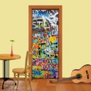 Ver imagem 1 de Adesivo de Porta Grafite 5 Arte Destaque G - 0,93 X 2,13 Metros
