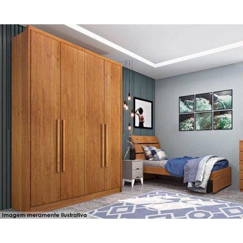 Guarda Roupa 4 Portas 2 Gavs Dinamarca Tcil Cinamomo