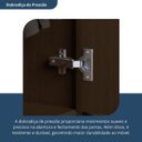 Ver imagem 7 de Cômoda para Quarto 2 Portas 4 Gavetas Elegance Marrom/Capuccino Wood