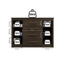 Ver imagem 6 de Cômoda para Quarto 2 Portas 4 Gavetas Elegance