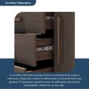 Ver mais imagens de Cômoda para Quarto 2 Portas 4 Gavetas Elegance Marrom/Capuccino Wood