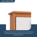 Ver mais imagens de Cômoda para Quarto 2 Portas 4 Gavetas Elegance Marrom/Freijó/Off-White