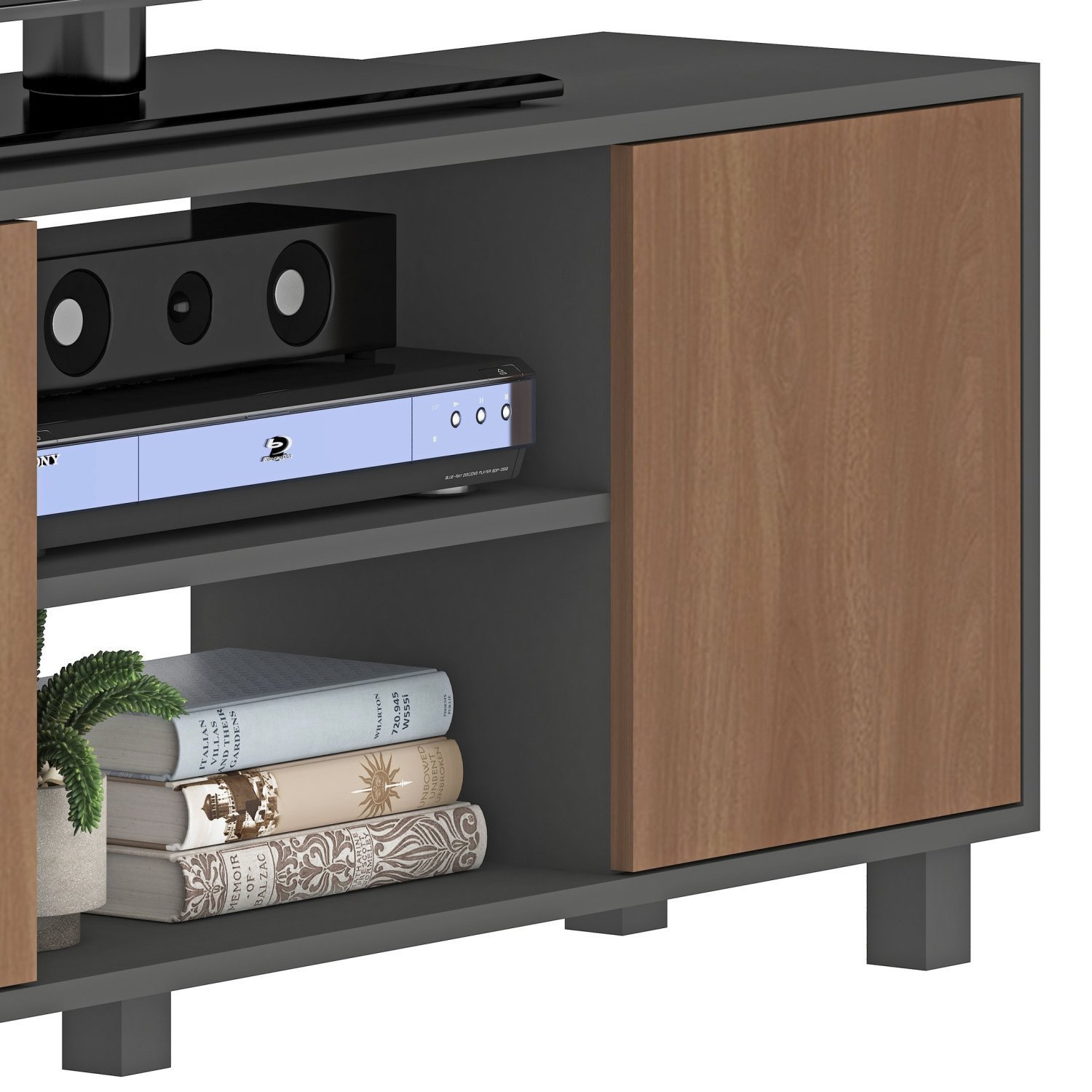 Rack para Tv até 50 Polegadas Luka 120cm 2 Portas | MadeiraMadeira