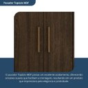 Ver mais imagens de Armário Multiuso Escritório 2 Portas 2 Prateleiras Advantage Marrom/Capuccino Wood