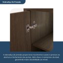 Ver imagem 6 de Armário Multiuso Escritório 2 Portas 2 Prateleiras Advantage Marrom/Capuccino Wood