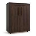 Ver imagem 2 de Armário Multiuso Escritório 2 Portas 2 Prateleiras Advantage Marrom/Capuccino Wood