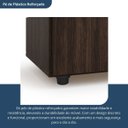 Ver imagem 7 de Armário Multiuso Escritório 2 Portas 2 Prateleiras Advantage Marrom/Capuccino Wood
