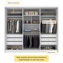 Ver imagem 5 de Guarda Roupa Casal 100% MDF 6 Portas 6 Gavetas Estrela 274cm Yescasa
