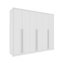Ver imagem 2 de Guarda Roupa Casal 100% MDF 6 Portas 6 Gavetas Estrela 274cm Yescasa Branco/Neve