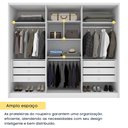Ver imagem 2 de Guarda Roupa Casal 100% MDF 6 Portas 6 Gavetas Estrela 274cm Yescasa