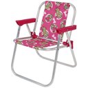 Ver imagem 4 de Cadeira de Praia Infantil Barbie Rosa Leve Dobrável Bel
