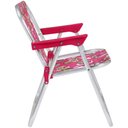 Ver imagem 3 de Cadeira de Praia Infantil Barbie Rosa Leve Dobrável Bel