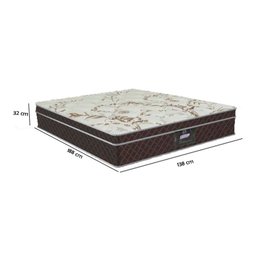 Colchão Gazin Intensivo Casal 138cmx188cm Molas Bonnel Marrom - 3