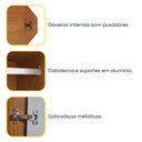 Ver imagem 5 de Guarda Roupa Casal 100% MDF 6 Portas 6 Gavetas Estrela 274cm Yescasa Bege/Cinamomo