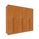 Ver imagem 3 de Guarda Roupa Casal 100% MDF 6 Portas 6 Gavetas Estrela 274cm Yescasa Bege/Cinamomo
