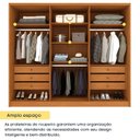 Ver imagem 2 de Guarda Roupa Casal 100% MDF 6 Portas 6 Gavetas Estrela 274cm Yescasa Bege/Cinamomo/Off White
