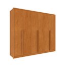 Ver imagem 2 de Guarda Roupa Casal 100% MDF 6 Portas 6 Gavetas Estrela 274cm Yescasa Bege/Cinamomo/Off White