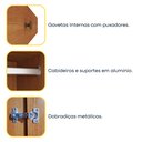 Ver imagem 5 de Guarda Roupa Casal 100% MDF 6 Portas 6 Gavetas Estrela 274cm Yescasa Bege/Cinamomo/Off White