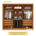 Ver imagem 5 de Guarda Roupa Casal 100% MDF 6 Portas 6 Gavetas Estrela 274cm Yescasa Bege/Cinamomo/Off White