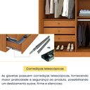 Ver imagem 7 de Guarda Roupa Casal 100% MDF 6 Portas 6 Gavetas Estrela 274cm Yescasa Bege/Cinamomo/Off White