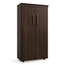 Ver imagem 2 de Armário Multiuso Escritório 2 Portas 3 Prateleiras Advantage Marrom/Capuccino Wood