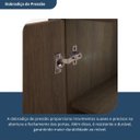 Ver imagem 6 de Armário Multiuso Escritório 2 Portas 3 Prateleiras Advantage Marrom/Capuccino Wood