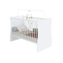 Ver imagem 2 de Berço Infantil Plasbaby 133,5x91,5cm com Protetor Branco Bs1300
