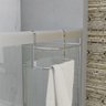 Porta Toalha Box Em Alumínio 2 Cabides 40Cm Cromado - 4