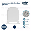 Ver imagem 6 de Assento Vaso Sanitário Quadrado Soft Close Modelo Quadra Smart Depot para Deca Rocca Debba Gap Loren
