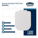 Ver imagem 2 de Assento Vaso Sanitário Quadrado Soft Close Modelo Quadra Smart Depot para Deca Rocca Debba Gap Loren