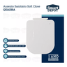 Assento Vaso Sanitário Quadrado Soft Close Modelo Quadra Smart Depot para Deca Rocca Debba Gap Loren - 2