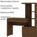 Ver imagem 3 de Mesa Conjunto para Escritório Home Office ME4143 MDP Nogal - Gran Belo
