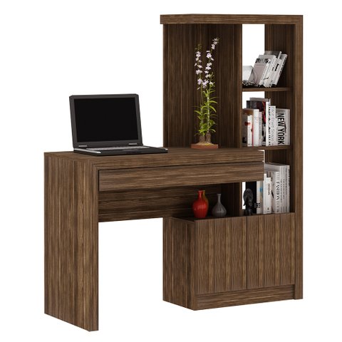 Mesa Conjunto para Escritório Home Office ME4143 MDP Nogal - Gran Belo