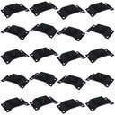 Ver imagem 1 de Kit 20 Chapinhas Chapa Elevada Fixação Pés Palito Rosca 5/16 Preto