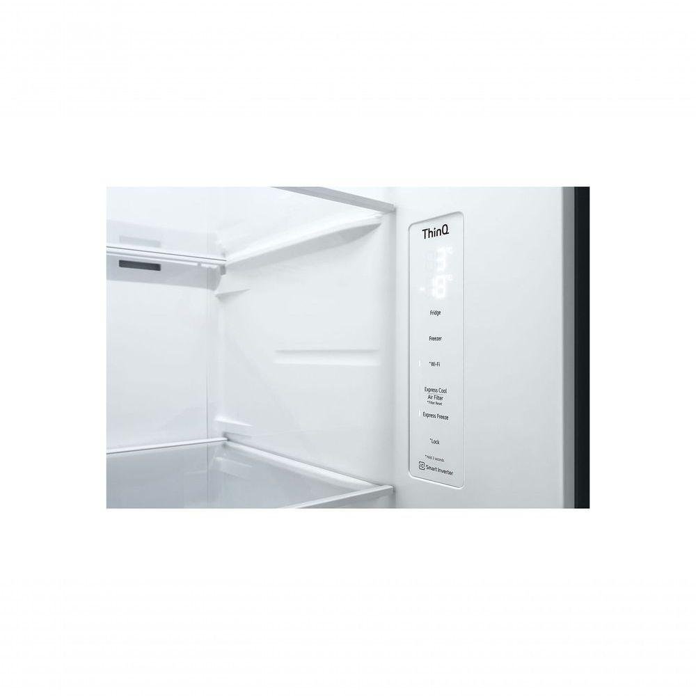 Geladeira Smart Lg Inverter Side By Side Instaview 647 Litros Black Inox Gc-v257sqv2 220v - 9