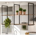 Ver imagem 2 de Prateleira Decorativa Industrial Multiuso Wire Plus com 2 Tampos BP 15mm Demolição - Desk Design