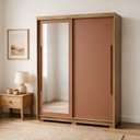 Ver imagem 7 de Guarda-Roupa Doha Intense Solteiro com Espelho MDF 2 Portas de Correr Espaçoso Dormitório Elegante:N