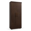 Ver imagem 2 de Armário Multiuso Escritório 2 Porta 4 Prateleiras 1 Gaveta Advantage Marrom/Capuccino Wood