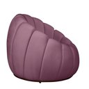 Ver mais imagens de Kit Poltrona Base Giratória e Puff Concha Decorativo Veludo Cor Rose