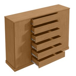 Cômoda 2 Portas 7 Gavetas 3 Prateleiras Vedra - 10