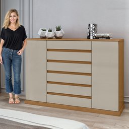 Cômoda 2 Portas 7 Gavetas 3 Prateleiras Vedra - 9