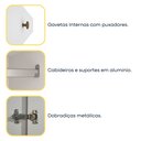 Ver imagem 7 de Guarda Roupa Casal 100% MDF 6 Portas 6 Gavetas Sol 243cm Yescasa Branco/Neve
