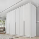 Ver imagem 1 de Guarda Roupa Casal 100% MDF 6 Portas 6 Gavetas Sol 243cm Yescasa Branco/Neve