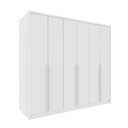 Ver imagem 3 de Guarda Roupa Casal 100% MDF 6 Portas 6 Gavetas Sol 243cm Yescasa Branco/Neve