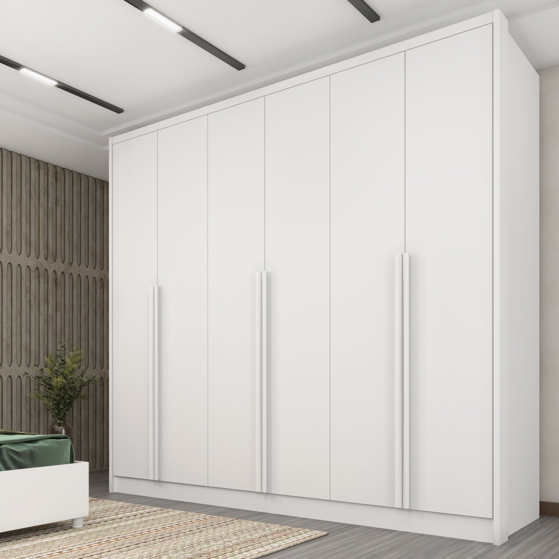 Guarda Roupa Casal  100% MDF 6 Portas 6 Gavetas Sol 243cm Espresso Móveis - 2