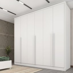 Guarda Roupa Casal 6 Portas 6 Gavetas Sol 243cm Espresso Móveis  - 1