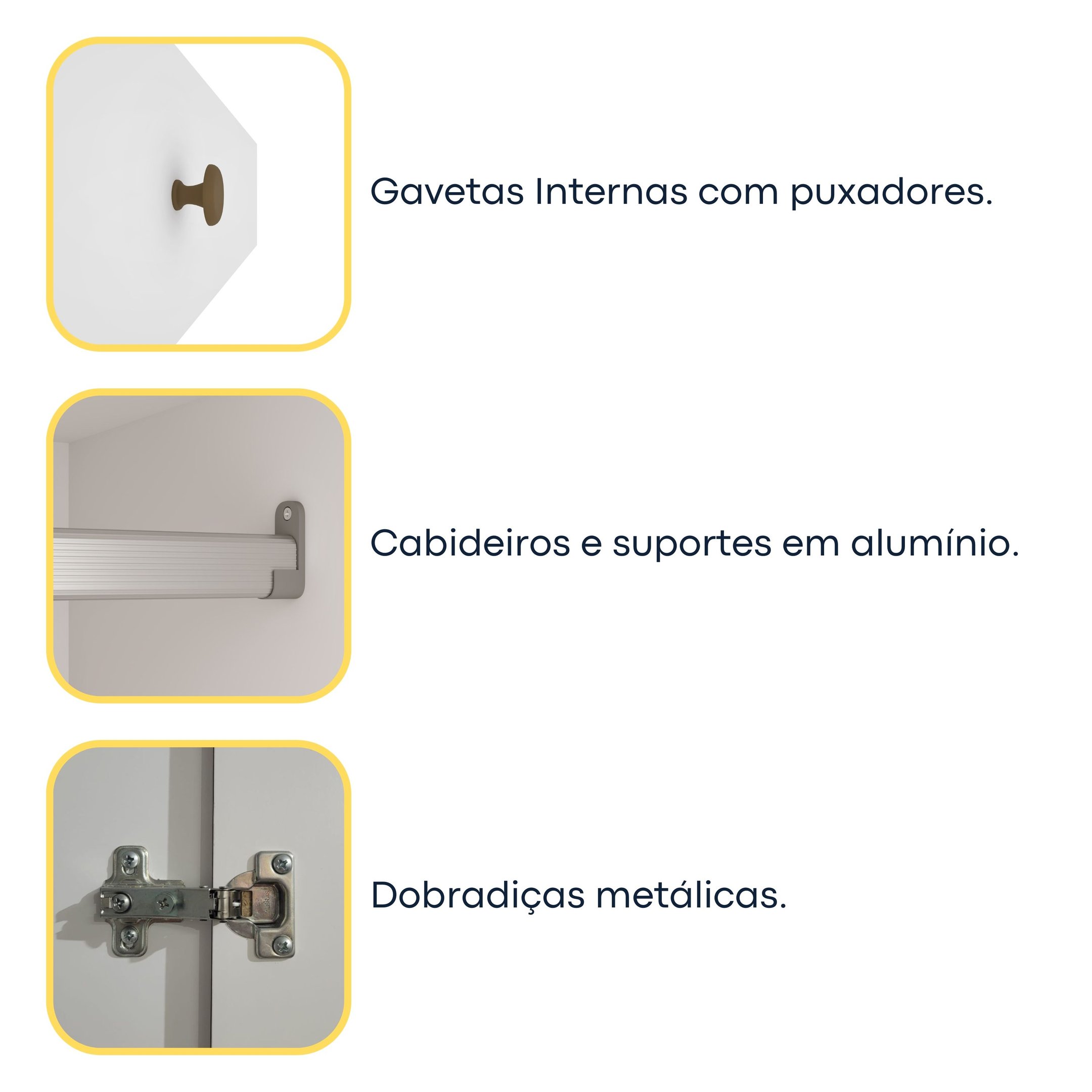 Guarda Roupa Casal 6 Portas 6 Gavetas Sol 243cm Espresso Móveis  - 14